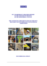 FSC Chairperson's Progress Report to the 19th Meeting of the Ministerial Council, The Continuing Implementation of the OSCE Document on Stockpiles of Conventional Ammunition