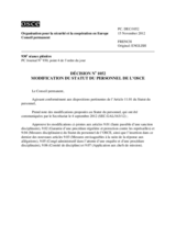 Décision No 1052 du Conseil permanent