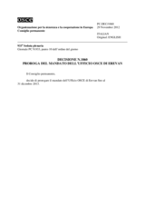 Decisione N.1060 del Consiglio permanente