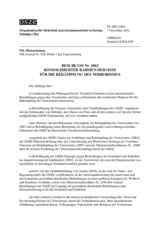 Beschluss Nr. 1063 des Ständigen Rates