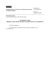 Decisione N.1065 del Consiglio permanente