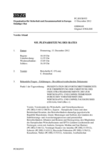 Journal der 935. Plenarsitzung des Ständigen Rates 