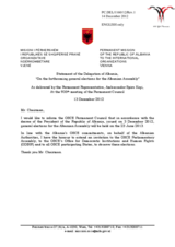 Statement by the Delegation of Albania on the parliamentary elections in Albania, to be held on 23 June 2013