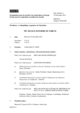 Journal de la 705ème séance plénière du Forum