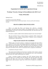 Contribution by Prof. Henri Menudier, Professor for Political Sciences and German Studies