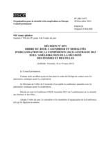 Décision No 1071 du Conseil permanent
