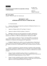 Décision No 1073 du Conseil permanent