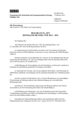 Beschluss Nr. 1072 des Ständigen Rates