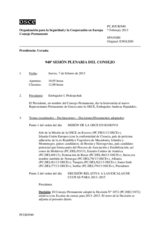 Diario de la 940ª Sesión plenaria del Consejo Permanente