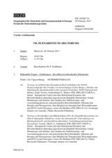 Journal der 710. Plenarsitzung des Forums
