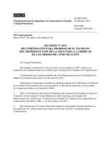 Decisión Nº 1074 del Consejo Permanente