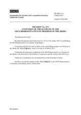 Ministerial Council Decision No. 1/13
