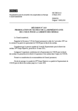 Décision No 1/13 du Conseil ministériel