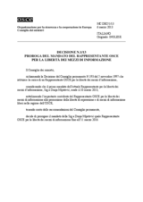 Decisione N.1/13 del Consiglio dei ministri