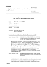 Diario de la 944ª Sesión plenaria del Consejo Permanente 