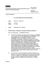 Journal der 712. Plenarsitzung des Forums