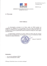 Response by the Delegation of France to the Small Arms and Light Weapons Questionnaire 2011