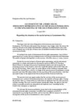 Statement by the Delegation of the Russian Federation on the situation at the Guantánamo Detention Facility