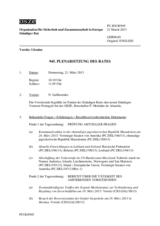 Journal der 945. Plenarsitzung des Ständigen Rates