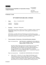 Diario de la 947ª Sesión plenaria del Consejo Permanente 