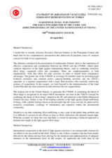 Statement by the Delegation of Turkey in response to the address by the Executive Director of the United Nations Office on Drugs and Crime and Director-General of the United Nations Office in Vienna, H.E. Yury Fedotov