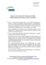 Report on the activities of the Chairperson-in-Office