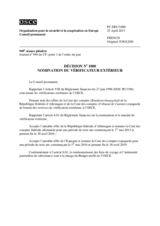 Décision No 1080 du Conseil permanent