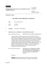 Giornale della 951a Seduta plenaria del Consiglio permanente