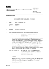 Diario de la 951ª Sesión plenaria del Consejo Permanente 