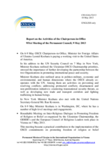 Report on the activities of the Chairperson-in-Office