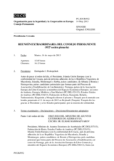 Diario de la 952ª Sesión extraordinaria del Consejo Permanente 