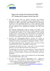 Report on the activities of the Chairperson-in-Office