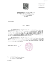 Response by the Delegation of the Czech Republic to the Questionnaire on the Code of Conduct on Politico-Military Aspects of Security