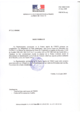 Response by the Delegation of France to the Questionnaire on the Code of Conduct on Politico-Military Aspects of Security