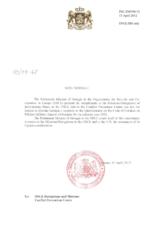 Response by the Delegation of Georgia to the Questionnaire on the Code of Conduct on Politico-Military Aspects of Security