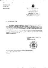 Response by the Delegation of Iceland to the Questionnaire on the Code of Conduct on Politico-Military Aspects of Security