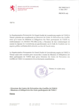 Response by the Delegation of Luxembourg to the Questionnaire on the Code of Conduct on Politico-Military Aspects of Security