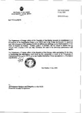 Response by the Delegation of San Marino to the Questionnaire on the Code of Conduct on Politico-Military Aspects of Security