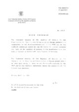 Response by the Delegation of Estonia to the Questionnaire on the Code of Conduct on Politico-Military Aspects of Security