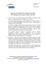 Report on the activites of the Chairperson-in-Office