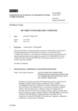 Giornale della 961a Seduta plenaria del Consiglio permanente