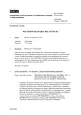 Diario de la 961ª Sesión plenaria del Consejo Permanente 
