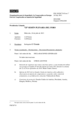 Diario de la 725ª Sesión plenaria del Foro de Cooperación en materia de Seguridad  