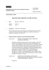 Journal of the 962nd Plenary Meeting of the Permanent Council