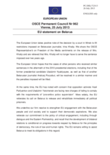 Statement by the Lithuanian Presidency of the Council of the EU on the recent developments in Belarus