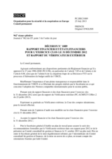 Décision No 1089 du Conseil permanent