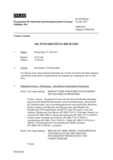 Journal der 962. Plenarsitzung des Ständigen Rates 