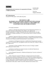 Decisione N.1089 del Consiglio permanente