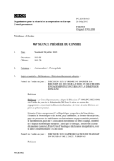 Journal de la 963ème séance plénière du Conseil
