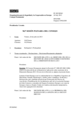 Diario de la 963ª Sesión plenaria del Consejo Permanente 